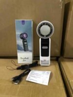 K801 High-Speed Ice Cooling Handheld Fan with Digital Display – 199-Speed Foldable Turbo Cooling Fan - Image 2